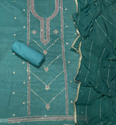 Fancy Shimmer Suit Set with Sequins & Zari Work - Yanchi