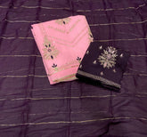 Fancy Shimmer Suit Set with Sequins & Zari Work - Yanchi