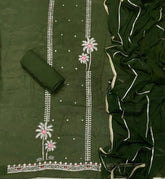 Fancy Shimmer Suit Set with Sequins & Zari Work - Yanchi