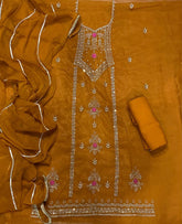 Fancy Shimmer Suit Set with Zari & Sequins Work - Yanchi