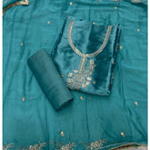 Fancy Shimmer Suit Set with Zari & Sequins Work - Yanchi