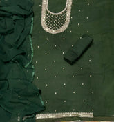 Fancy Shimmer Suit Set with Zari & Sequins Work - Yanchi