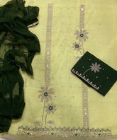 Fancy Shimmer Suit Set with Zari & Sequins Work - Yanchi