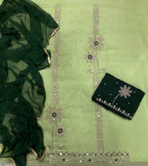 Fancy Shimmer Suit Set with Zari & Sequins Work - Yanchi