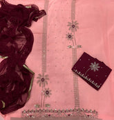 Fancy Shimmer Suit Set with Zari & Sequins Work - Yanchi