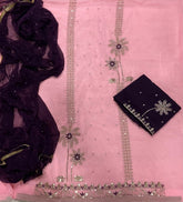 Fancy Shimmer Suit Set with Zari & Sequins Work - Yanchi