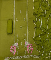 Fancy Shimmer Suit Set with Zari & Sequins Work - Yanchi