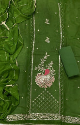 Fancy Shimmer Suit Set with Zari & Sequins Work - Yanchi