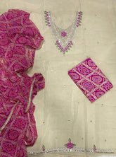 Fancy Shimmer Suit Set with Zari & Sequins Work - Yanchi