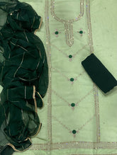 Fancy Shimmer Suit Set with Zari & Sequins Work - Yanchi