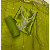 Fancy Shimmer Suit Set with Zari & Sequins Work - Yanchi