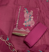 Fancy Simmer Suit Set with Zari & Sequins Work - Yanchi