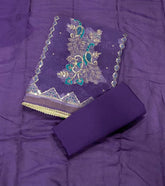 Fancy Simmer Suit Set with Zari & Sequins Work - Yanchi