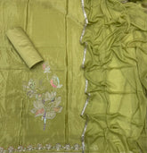 Glass Organza Suit Set with Pearl & Sequins Work - Yanchi