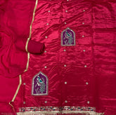 Glass Organza Suit Set with Sequins & Thread Work - Yanchi