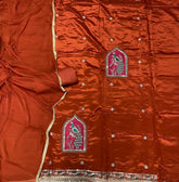 Glass Organza Suit Set with Sequins & Thread Work - Yanchi