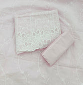 Graceful Cotton Chikankari Suit Set DN1 (Light - Pink) - Yanchi