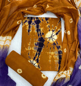 Matching Classic Tie Dye Suit (Brown - Blue) - Yanchi