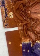 Matching Classic Tie Dye Suit (Brown - Blue) - Yanchi