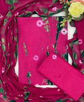 Matching Classic Tie Dye Suit (Dark Pink) - Yanchi