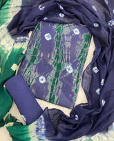 Matching Classic Tie Dye Suit (Purple - Green) - Yanchi