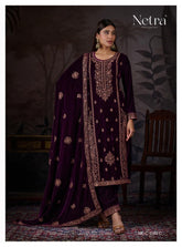 Netra Winter Velvet Suit Set - Yanchi