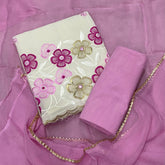 Premium Chikankari Pure Cotton Suit Set - Yanchi