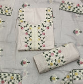 Premium Chikankari Pure Cotton Suit Set - Yanchi