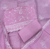 Premium Chikankari Pure Cotton Suit Set - Yanchi