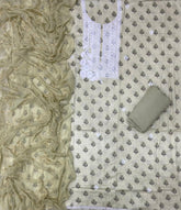 Premium Chikankari Pure Cotton Suit Set - Yanchi