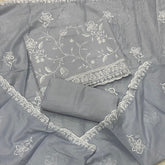 Premium Chikankari Pure Cotton Suit Set - Yanchi