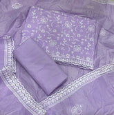 Premium Chikankari Pure Cotton Suit Set - Yanchi