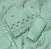 Premium Chikankari Pure Cotton Suit Set - Yanchi