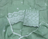 Premium Chikankari Pure Cotton Suit Set - Yanchi
