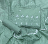 Premium Chikankari Pure Cotton Suit Set - Yanchi