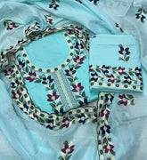 Premium Chikankari Pure Cotton Suit Set - Yanchi