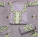 Premium Chikankari Pure Cotton Suit Set - Yanchi