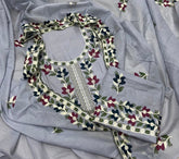 Premium Chikankari Pure Cotton Suit Set - Yanchi