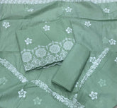Premium Chikankari Pure Cotton Suit Set - Yanchi