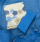Premium Chikankari Pure Cotton Suit Set - Yanchi