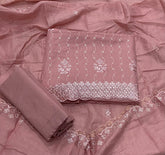 Premium Chikankari Pure Cotton Suit Set - Yanchi