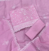 Premium Chikankari Pure Cotton Suit Set - Yanchi