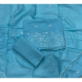 Premium Chikankari Pure Cotton Suit Set - Yanchi
