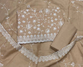 Premium Chikankari Pure Cotton Suit Set - Yanchi