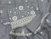 Premium Chikankari Pure Cotton Suit Set - Yanchi