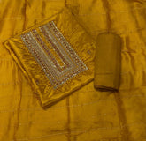 Premium Glass Organza Suit Set with Zari & Cutdana Work - Yanchi