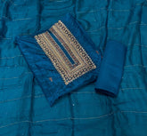 Premium Glass Organza Suit Set with Zari & Cutdana Work - Yanchi