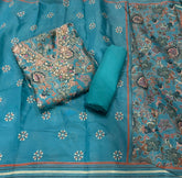 Premium Modal Silk Suit Set with Beads & Sequins Zari Handwork - Yanchi