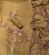 Premium Winter Pashmina Digital Print Suit Set with Hand Embroidery - Yanchi