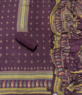 Premium Winter Pashmina Digital Print Suit Set with Hand Embroidery - Yanchi